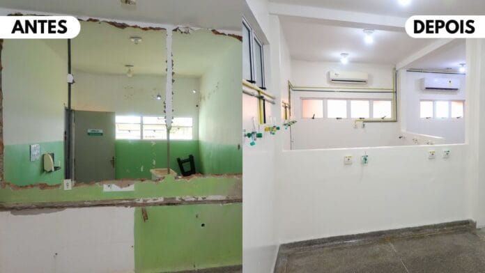 antes e depois