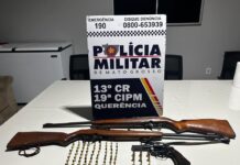 Homem é preso por violência doméstica e porte ilegal de armas em Querência
