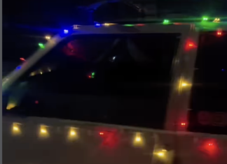 VÍDEO: Uno com enfeite natalino vira atração em Várzea Grande-MT