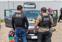 Traficantes são presos ao buscar drogas em estacionamento de academia em Várzea Grande