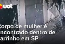 Veja Vídeo – Corpo de mulher é encontrado em carrinho de mercado em SP; vídeo mostra procurado