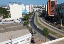 Obras do BRT mudam retornos e cruzamentos na Avenida do CPA em Cuiabá