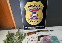 Polícia Civil prende homem por tráfico de drogas e posse ilegal de armas em Paranaíta