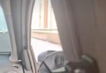 Vídeo: Motoqueiro se arrisca com pneu furado na Fernando Corrêa