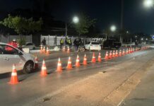 Operação Lei Seca prende dez motoristas na Avenida das Torres, em Cuiabá