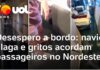 Veja Vídeo – Pânico a bordo: navio alaga e gritos acordam passageiros no Nordeste; veja