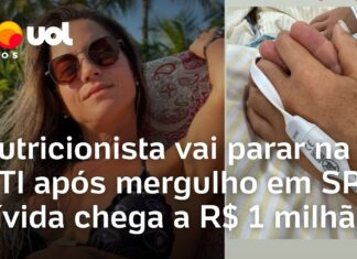 Veja Vídeo – Nutricionista sofre grave lesão na medula após mergulho; dívida com UTI chega a R$ 1 mi