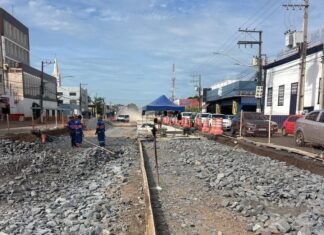 Trecho da Prainha será interditado para obras do BRT em Cuiabá