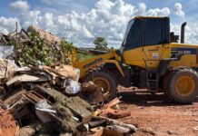 Força-tarefa intensifica limpeza e remove bolsões de lixo em Cuiabá