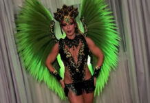 Sheila Mello brilha em ensaio da União Imperial no Carnaval de Santos: ‘Musa’