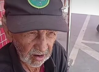 Vídeo: Idoso dorme em frente a farmácia após não conseguir cirurgia em Cuiabá