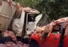 Vídeo: Acidente com quatro veículos deixa sete feridos na BR-010