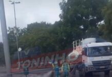 Vídeo: Temporal interdita pista do Parque das Águas em Cuiabá