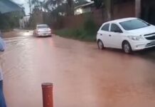Vídeo: Moradora denuncia alagamento e pede melhorias em Várzea Grande