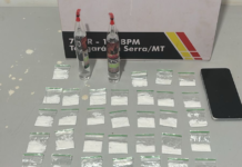 Suspeito é preso com drogas e lança-perfume na rodoviária de Tangará da Serra