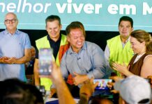 Cláudio Ferreira e Mauro Mendes assinam ordem de serviço para o Viaduto do Trevão