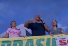 Vídeo: Ato “Acorda Brasil” reúne apoiadores e tem discurso de Abílio em Cuiabá
