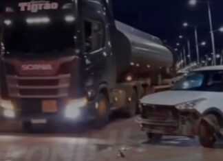 Vídeo: Colisão entre carro e moto mobiliza socorro em Confresa