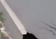 Vídeo: Buraco em avenida preocupa moradores em Várzea Grande