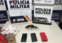 PM apreende adolescente por tentativa de homicídio e prende dois por porte ilegal de arma em Cáceres