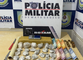 Rotam prende dois por tráfico de drogas e apreende entorpecentes em Cuiabá