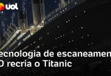Veja Vídeo – Titanic ganha ‘gêmeo digital’ reconstruído com escaneamento 3D de alta precisão; veja
