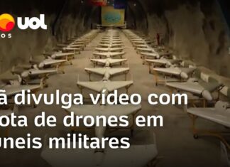 Veja Vídeo – Irã divulga vídeo de arsenal de drones em túneis em meio à tensão com EUA e Israel; veja
