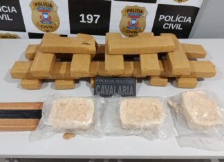 Dupla é presa transportando 18 quilos de maconha e 3 quilos de cocaína em Matupá