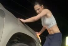 Veja Vídeo – Mulher viraliza ao tentar trocar pneu de carro sozinha; veja desfecho