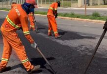 Várzea Grande intensifica recuperação viária após período chuvoso