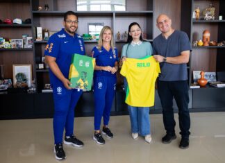 Prefeito de Cuiabá se reúne com CBF e reforça apoio ao futebol feminino na cidade
