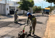 Cuiabá intensifica reparos viários com ampliação de equipes
