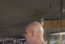 Vídeo: Abilio Brunini trabalha na madrugada e registra chegada da chuva em Cuiabá