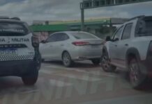 Vídeo: Colisão na Avenida do CPA em Cuiabá neste sábado