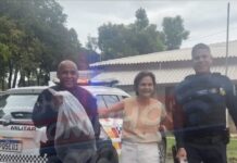 Vídeo: Polícia Militar faz doação de sacos de lixo a abrigo de idosos em ação voluntária