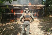 Operação Ocupação Proibida derruba nove construções irregulares em APP no Rio Cuiabá