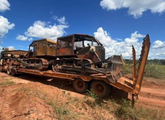 Sema-MT apreende três tratores por degradação ambiental em Santa Helena e Marcelândia