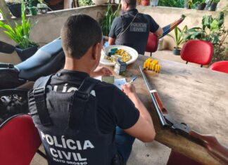 Idoso é preso em Poxoréu por tentativa de homicídio e posse de arma