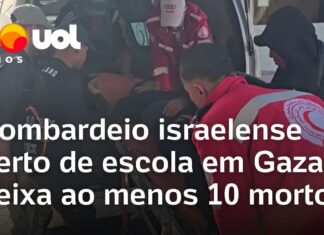 Veja Vídeo – Ataques em Gaza: bombardeio israelense perto de escola deixa ao menos 10 mortos