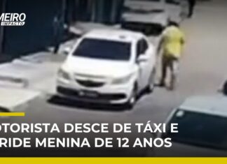 Veja Vídeo – Taxista agride estudante de 12 anos com soco em plena rua e foge em Manaus