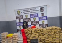 Força Tática apreende 141 kg de drogas e causa prejuízo de R$ 2,5 milhões a facções em Rondonópolis