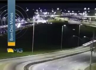 Veja Vídeo – Carro capota na Barragem da Pampulha, em Belo Horizonte; veja vídeo