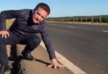Presidente do TCE-MT vistoria BR-163 e aponta irregularidades em acostamentos e custos de obra