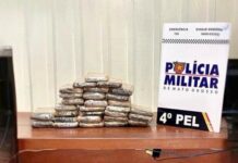 PM apreende 36 kg de drogas em Nova Bandeirantes e prejuízo chega a R$ 920 mil