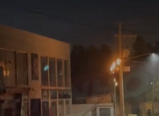 Vídeo: Poste pega fogo em Várzea Grande e causa susto