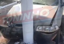 Vídeo: Sem CNH e com freios com falha, motorista bate carro com cinco menores em VG