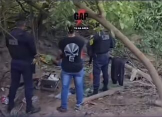 Vídeo: PM prende duas mulheres acusadas de tráfico de drogas em região de mata em Cuiabá