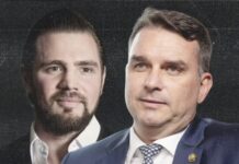 Vídeo: Flávio Bolsonaro cobra Vorcaro patrocínio no filme de Bolsonaro