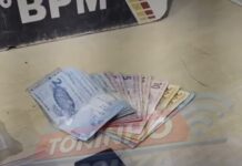 Veja Vídeo: Homem é preso com pasta base de cocaína e dinheiro em bairro de Cuiabá
