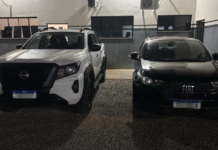 PM prende dois suspeitos e recupera três de quatro veículos furtados de concessionária em Sinop